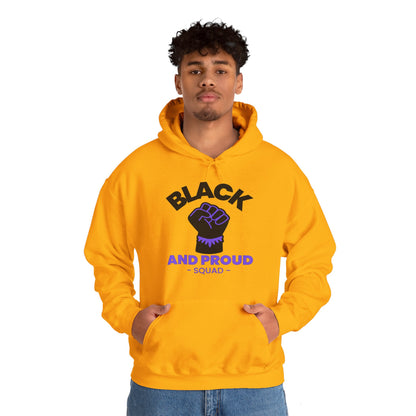 Black and Proud, Always, with purple fill, Hoodie