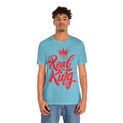 Real King, red text, T-Shirt