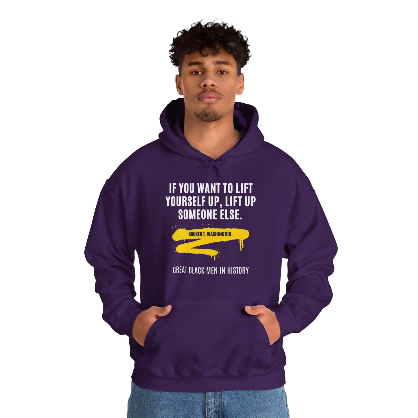 Booker T. Washington quote, v2, Hoodie