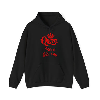 Queen-Born This Way, red text, Hoodie