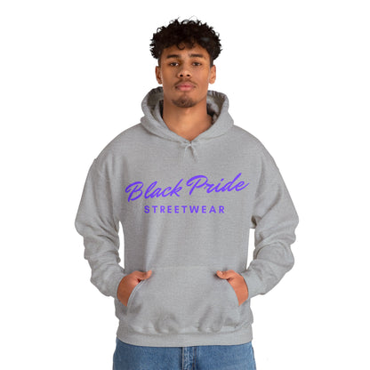 Black Pride Streetwear, purple text, Hoodie