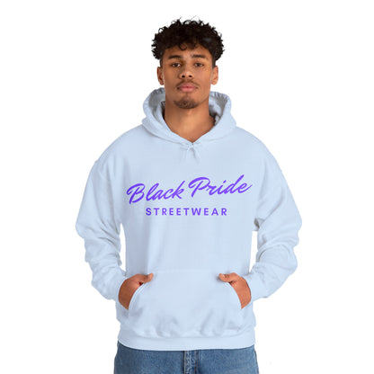 Black Pride Streetwear, purple text, Hoodie