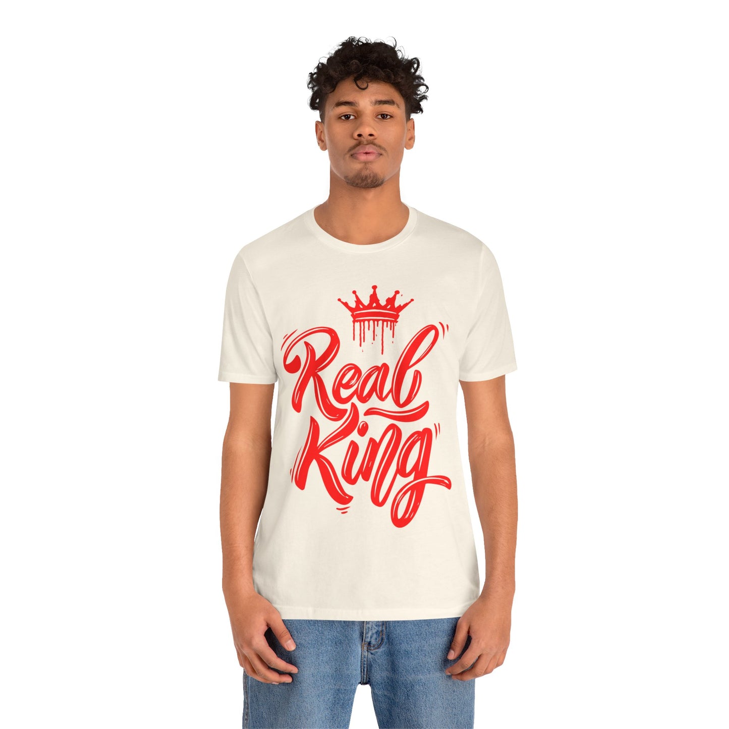 Real King, red text, T-Shirt