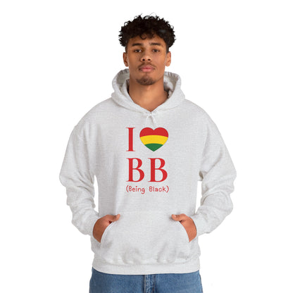 I Heart Being Black, red text, Hoodie