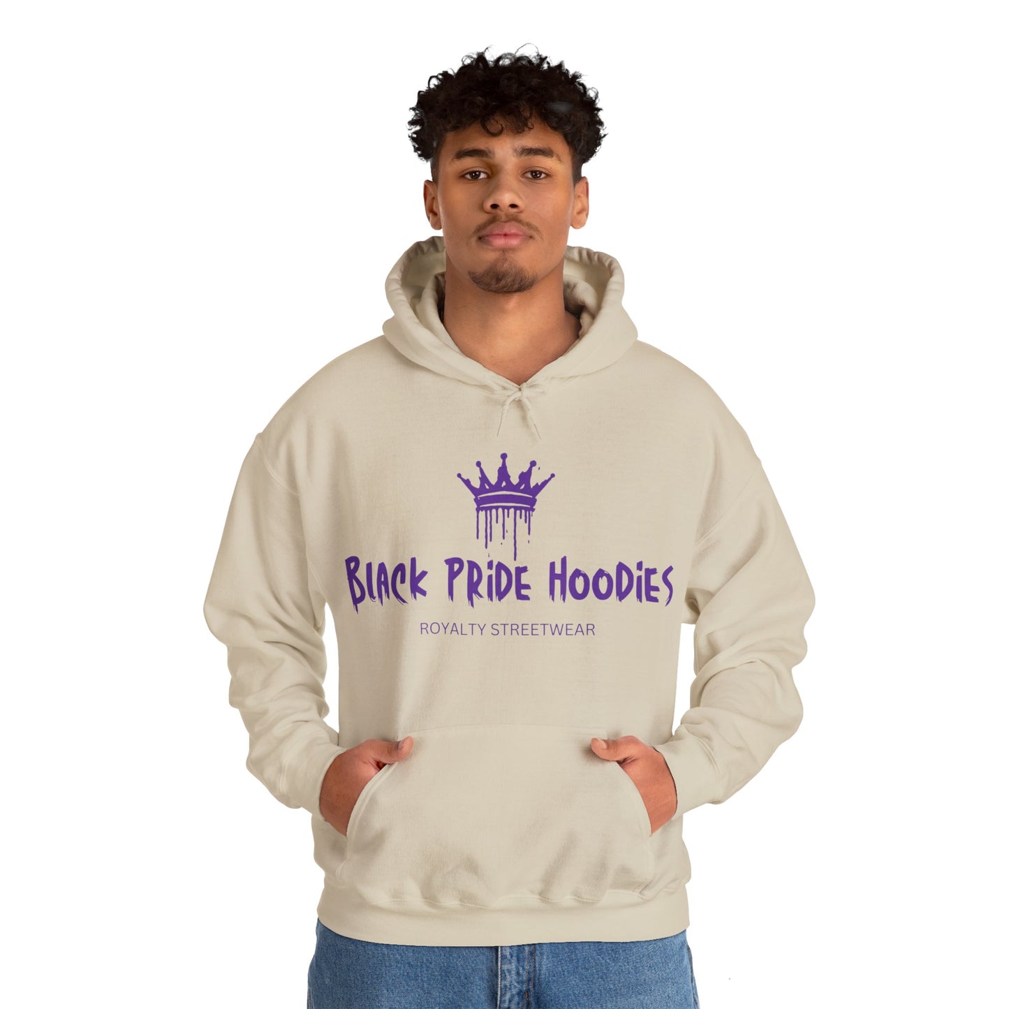 Black Pride Hoodies v2 in purple, Hoodie