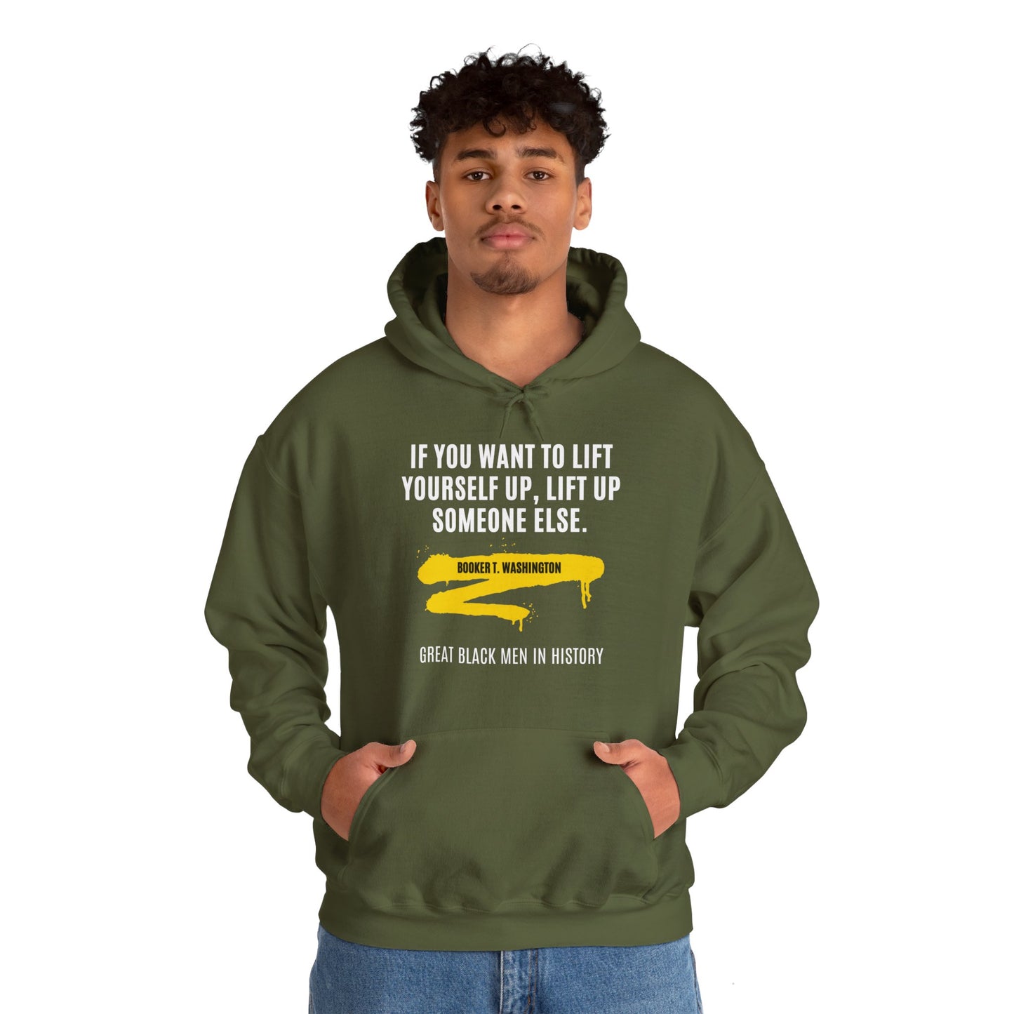 Booker T. Washington quote, v2, Hoodie