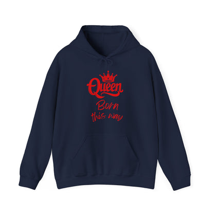 Queen-Born This Way, red text, Hoodie