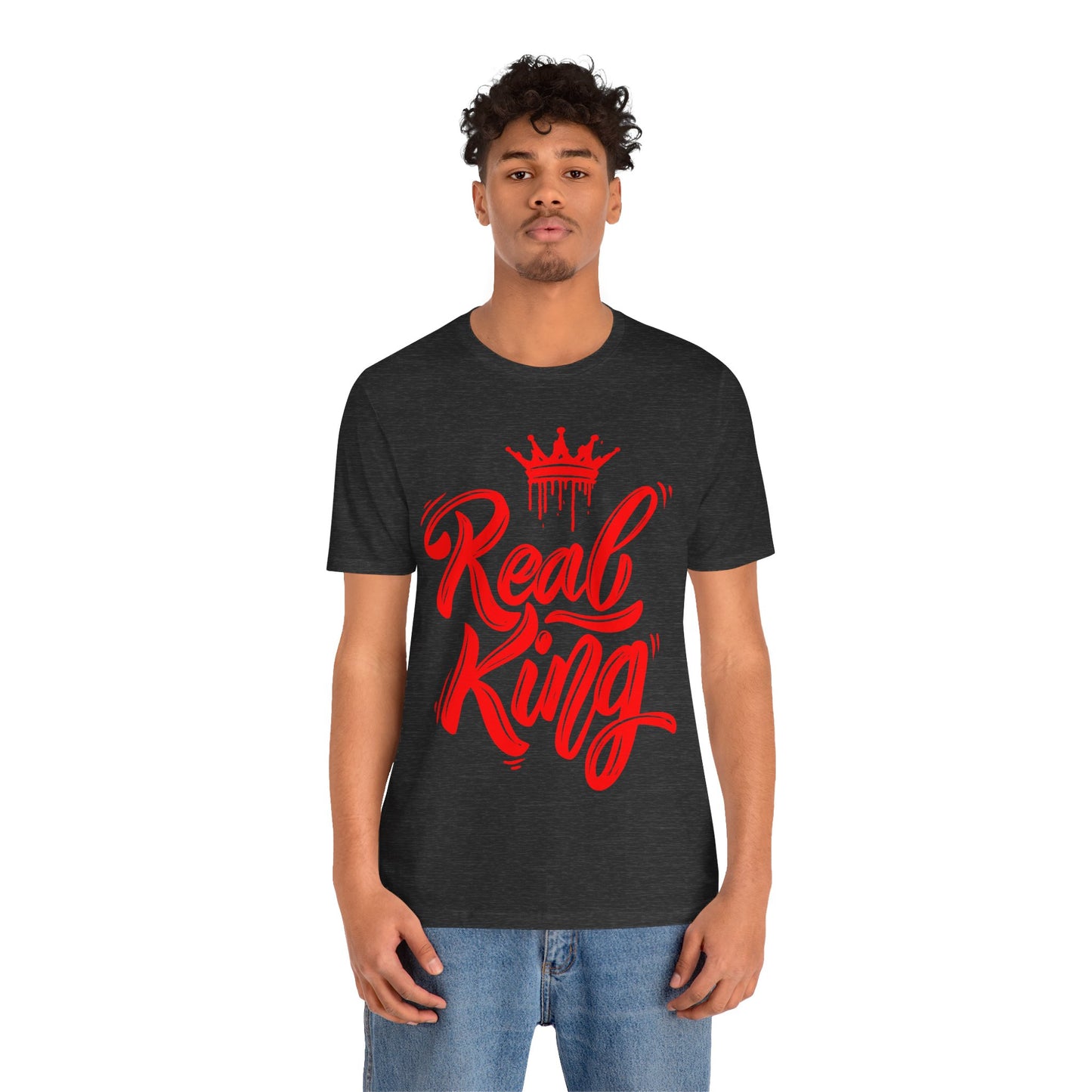 Real King, red text, T-Shirt