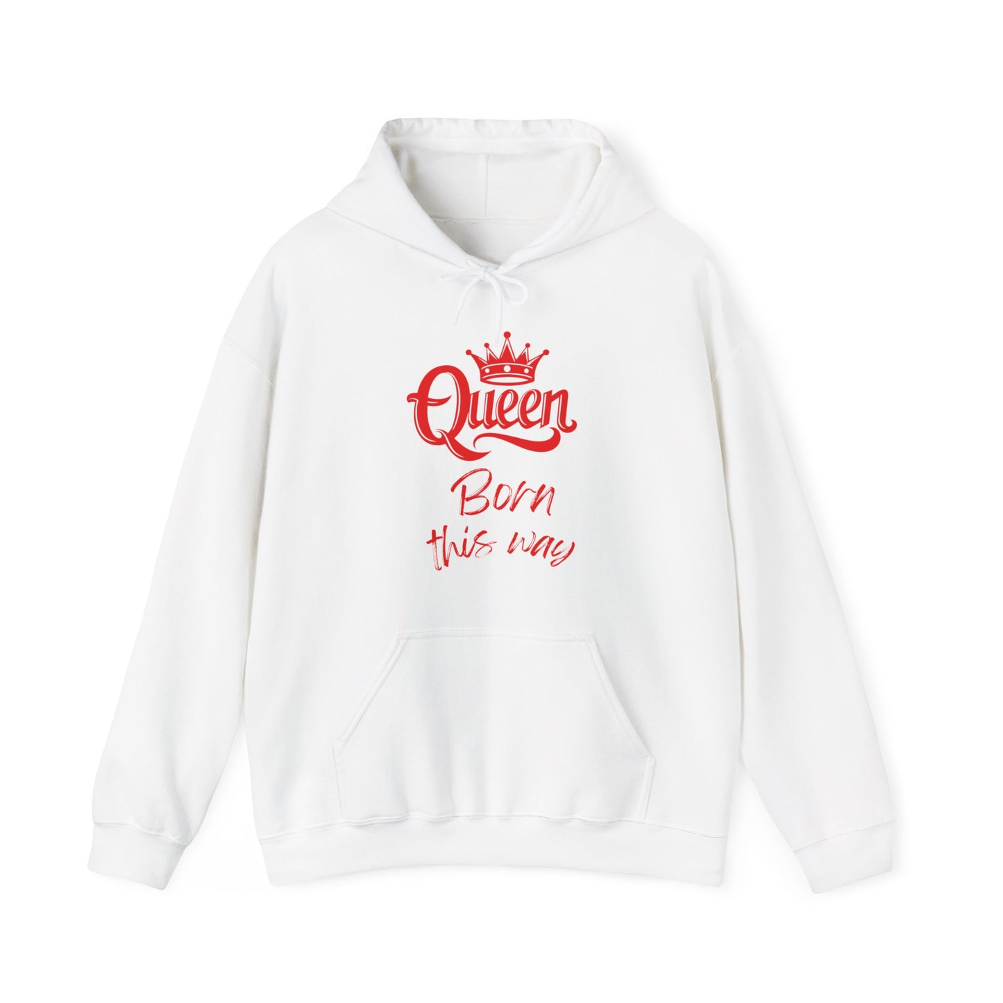 Queen-Born This Way, red text, Hoodie