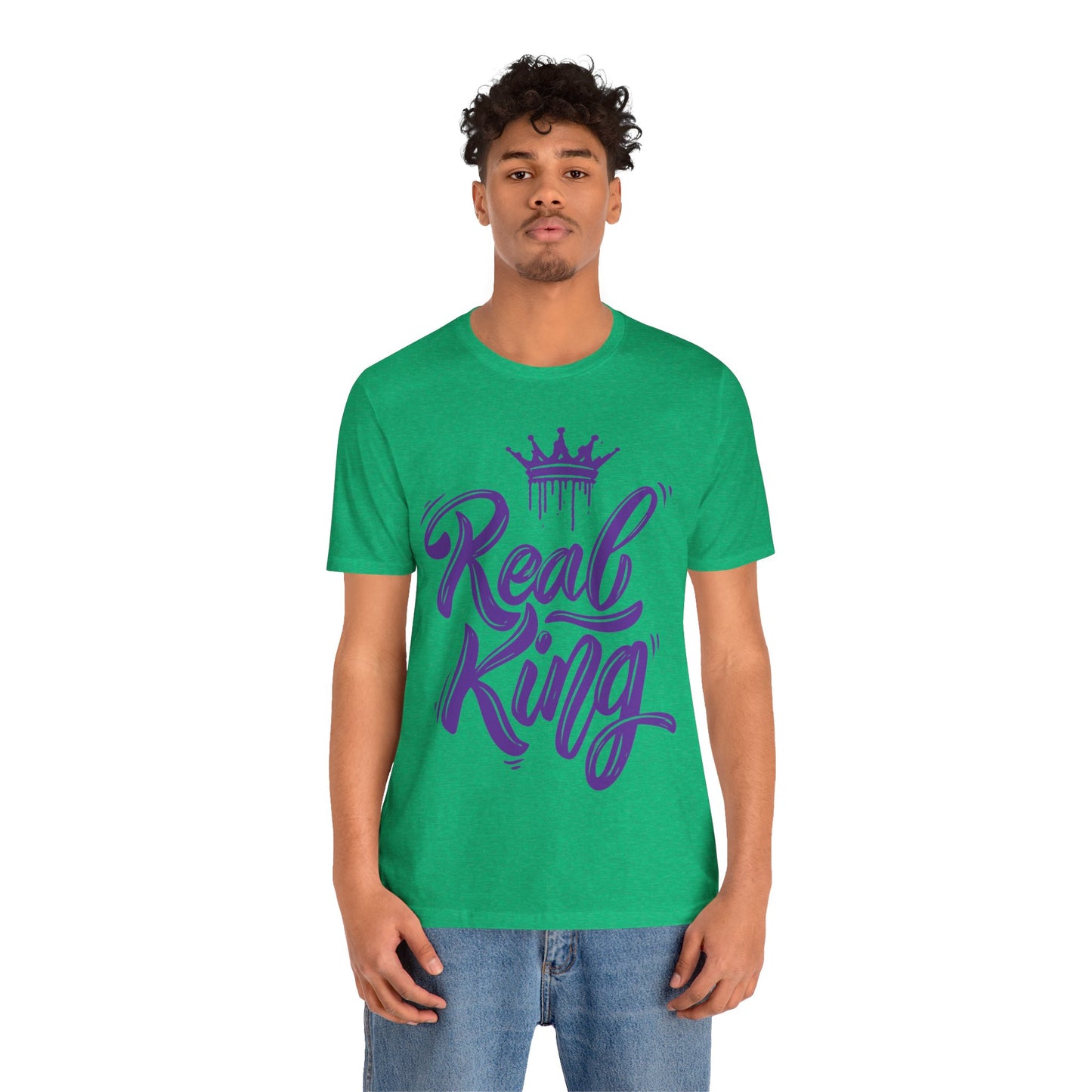 Real King, purple text, T-Shirt