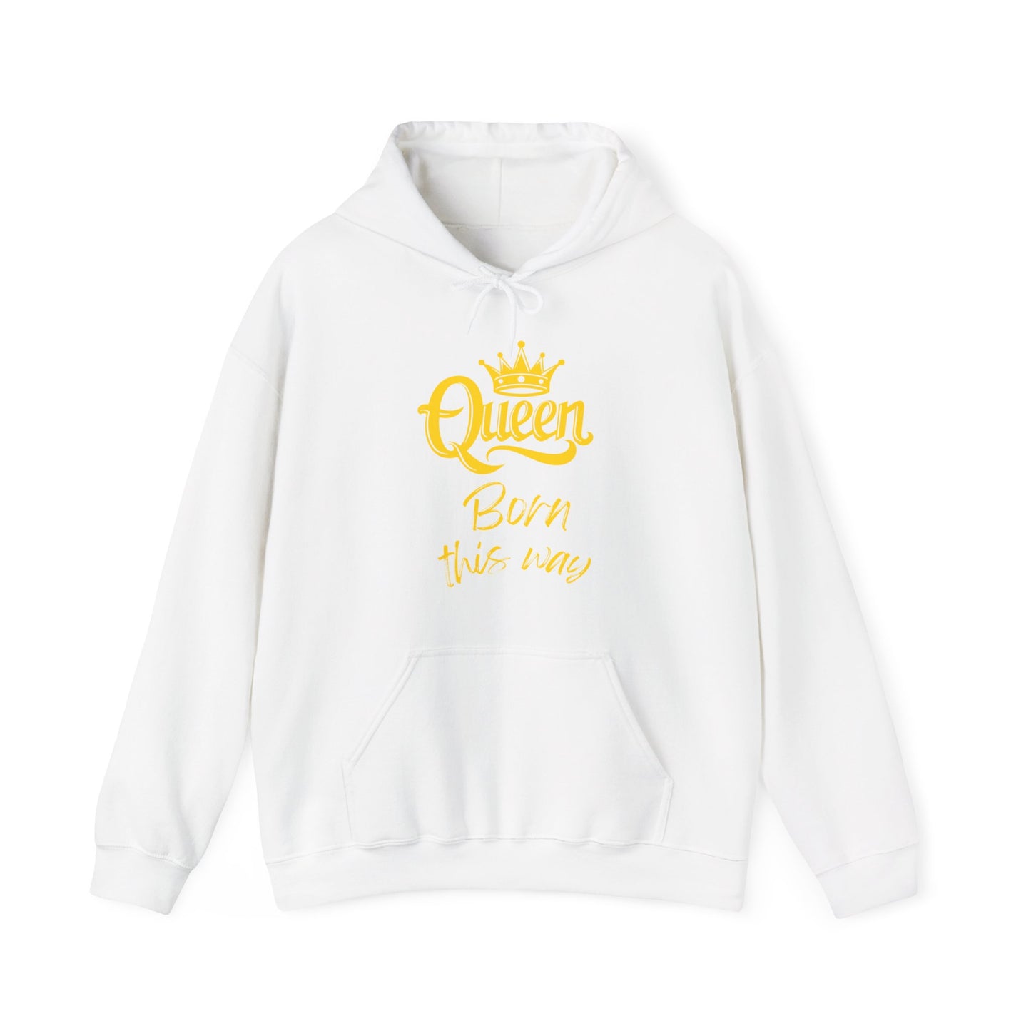 Queen-Born This Way, gold text, Hoodie