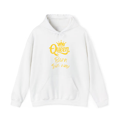 Queen-Born This Way, gold text, Hoodie