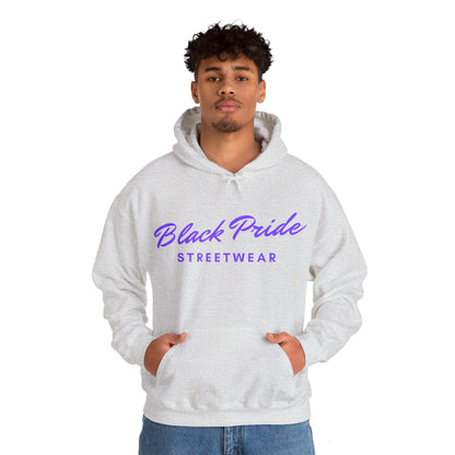 Black Pride Streetwear, purple text, Hoodie