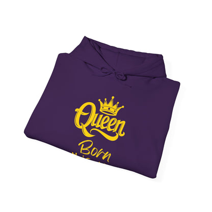 Queen-Born This Way, gold text, Hoodie